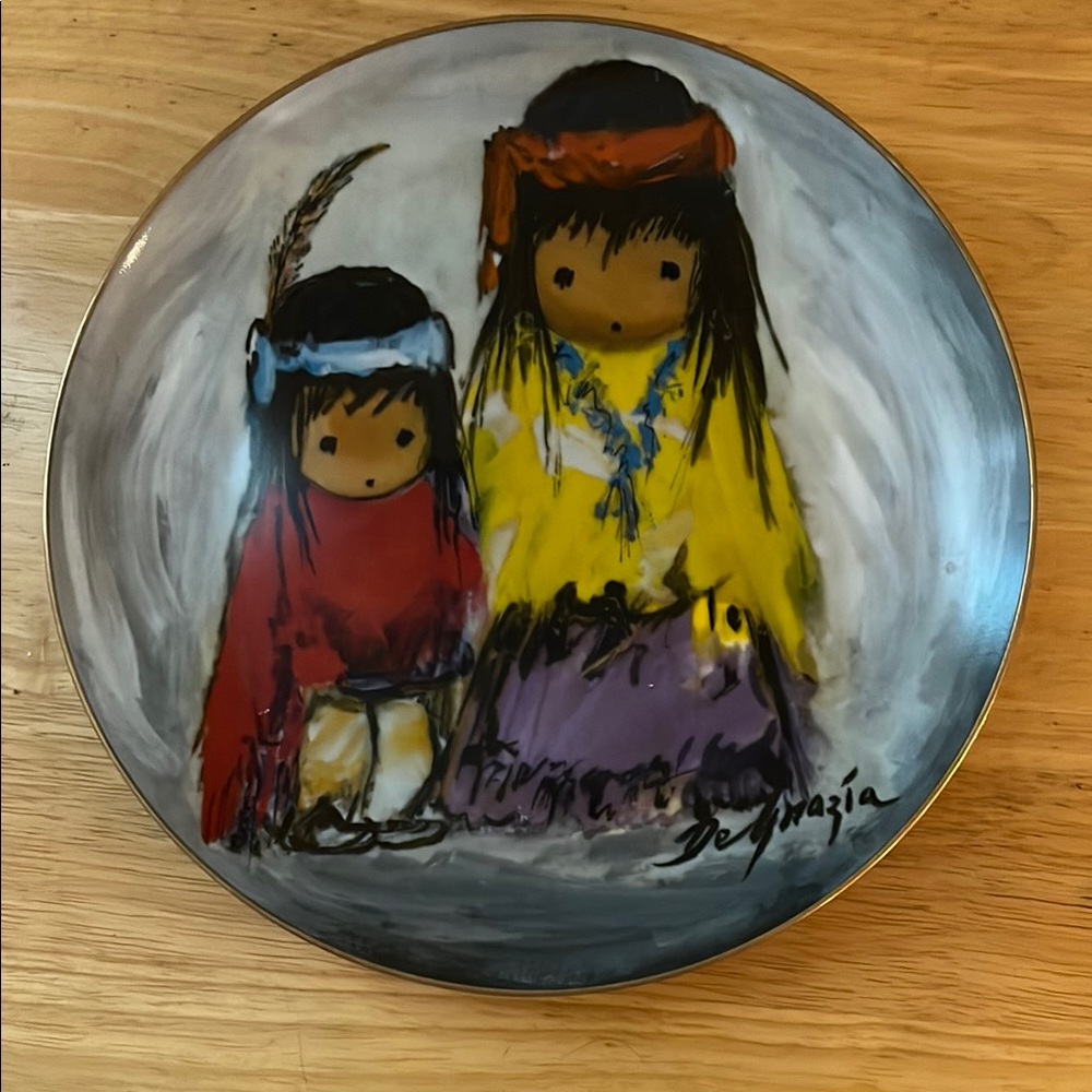 Vintage 1981 De Grazia Limited Edition Numbered Plate